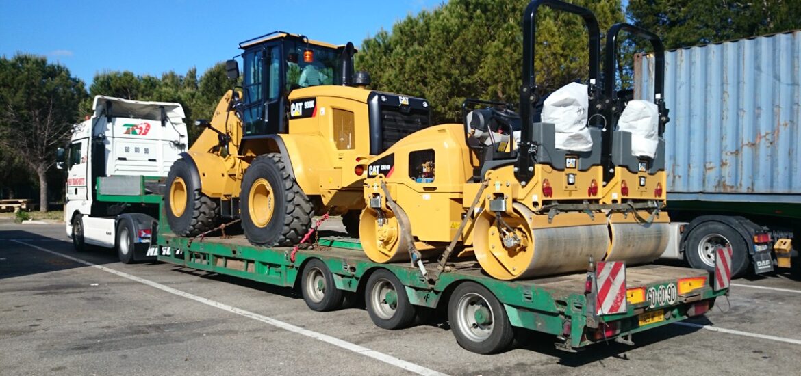 Transport routier de matériel de chantier